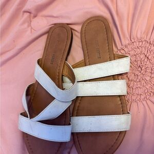 Charles Albert Women's White Strappy Sandals